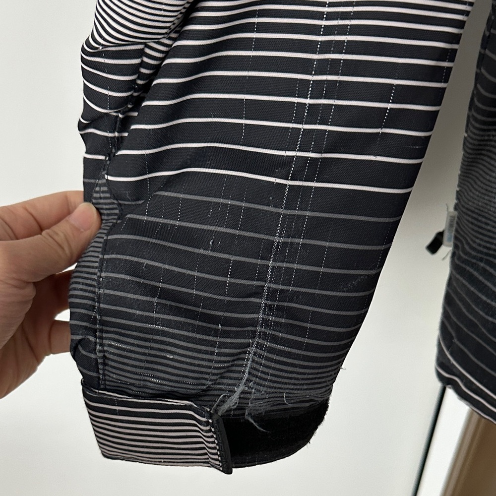 Firefly Men's Striped Black and Gray Ski Jacket - Picture 10 of 10